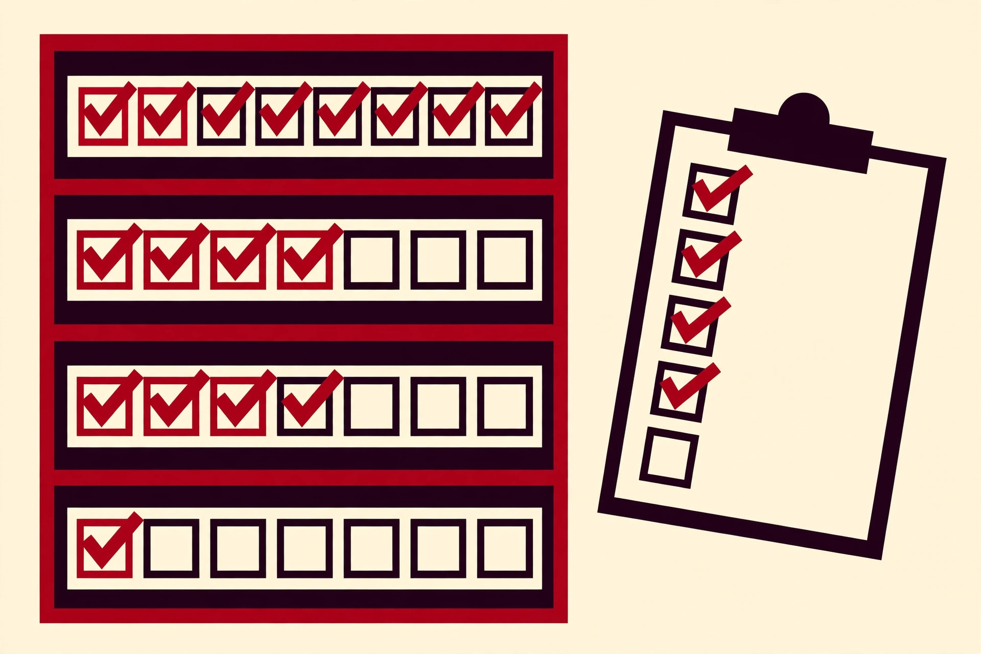 Bold graphic of a four-week checklist calendar leading up to Black Friday